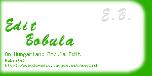 edit bobula business card